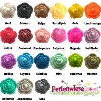 Silikon Motivperlen Rosen